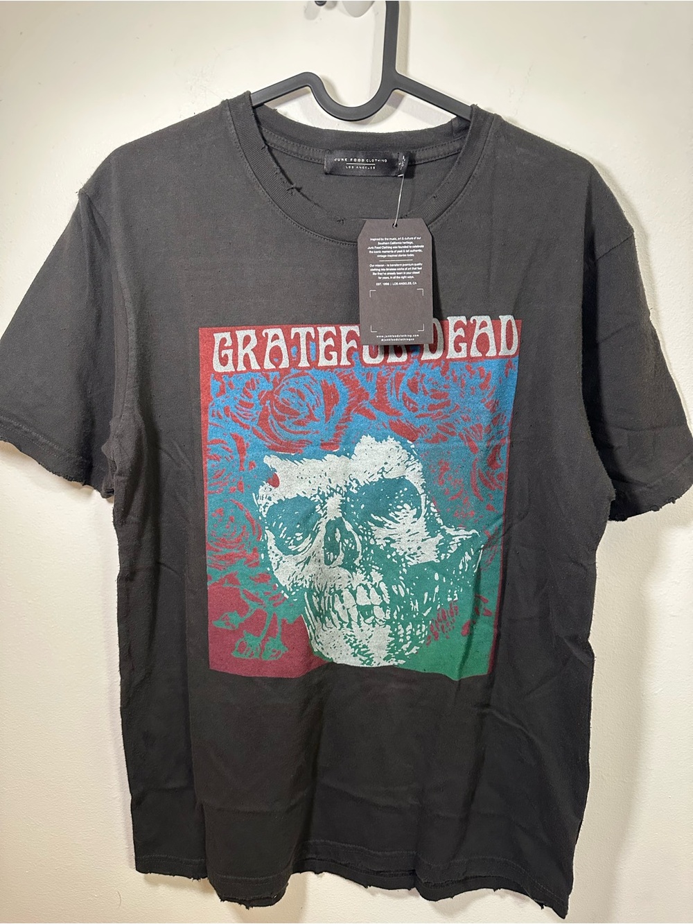 Junk Food Clothing Black Grateful Dead Skull Graphic Tee